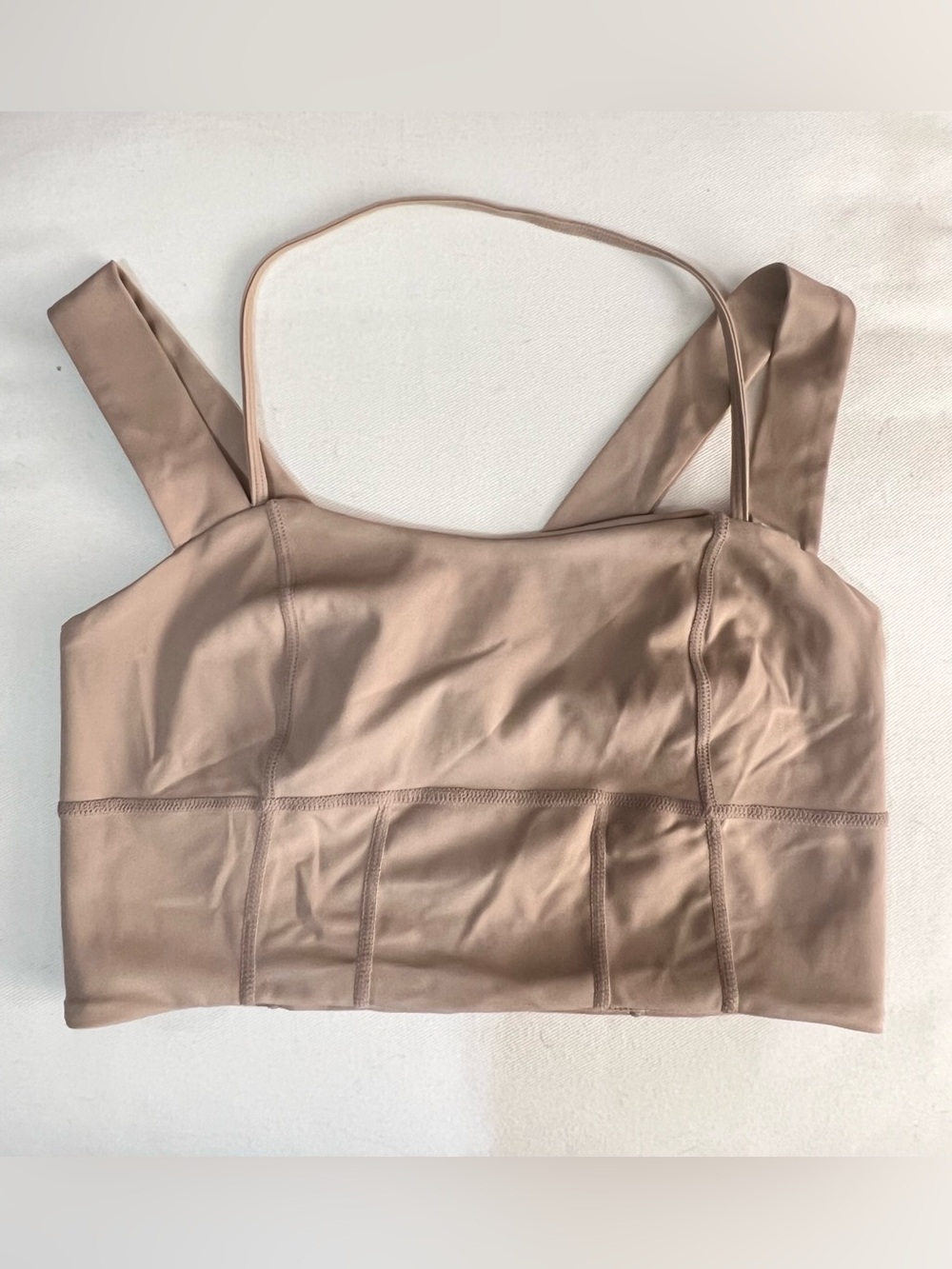 Free People Movement Crop Top Pristine Condition Tan Color Size Medium